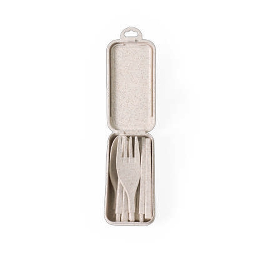 Lunch box double étage avec couverts